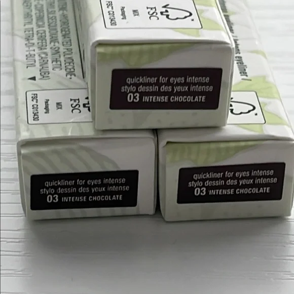 NIB Clinique Quickliner for Eyes Intense Chocolate set of 3 - Picture 2 of 4